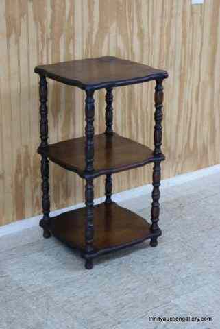 Appraisal: Vintage Mahogany Side Table - Lamp StandFrom the 's to