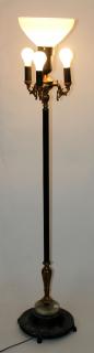 Appraisal: Rembrandt floor lamp with onyx iron base Rembrandt Art Deco