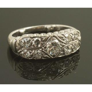 Appraisal: Diamond k Gold Ring k white gold ring containing a