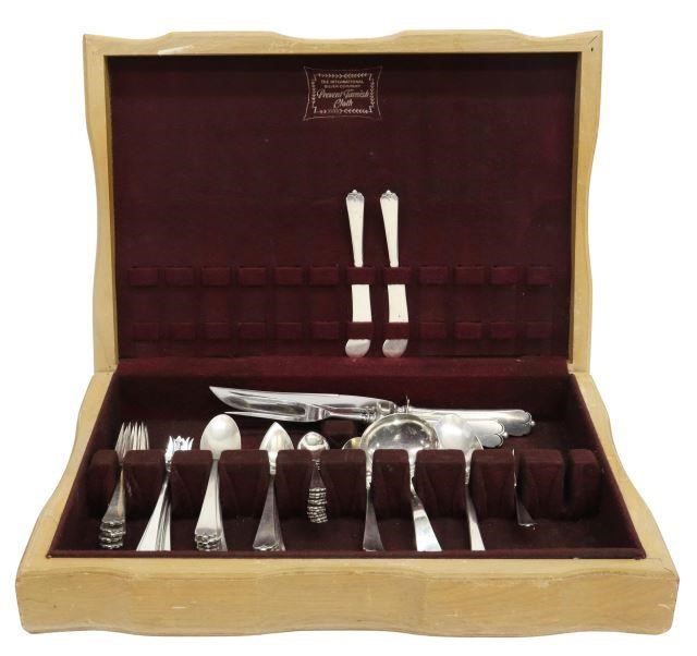 Appraisal: lot of American sterling silver flatware service Watson Company in