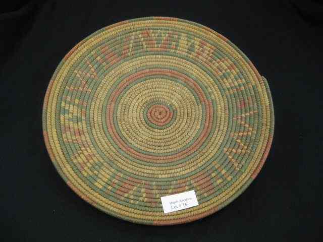 Appraisal: Indian Basket colorful decoration possibly South America '' diamter