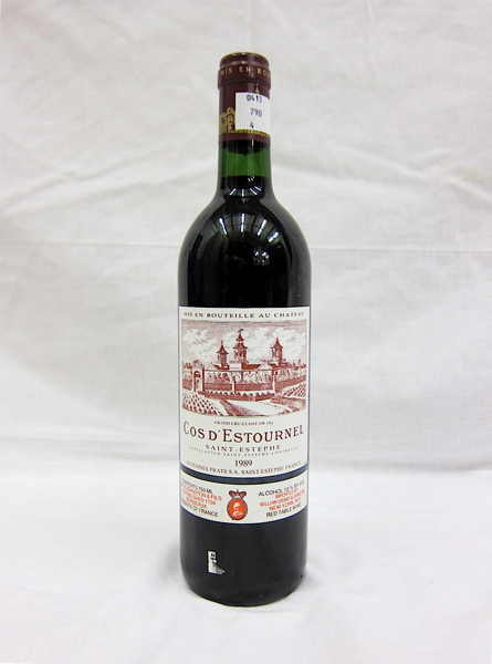 Appraisal: FOUR BOTTLES VINTAGE FRENCH RED BORDEAUX WINE Chateau Cos d'Estournel