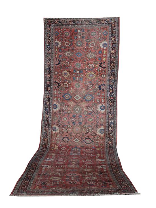 Appraisal: Persian Hamadan runner circa ' x ' Provenance Virginia private