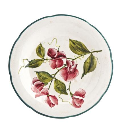 Appraisal: WEMYSS GORDON DESSERT PLATE CIRCA decorated with sweet peas impressed