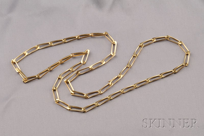 Appraisal: kt Gold Chain Cartier composed of fancy paperclip chain dwt