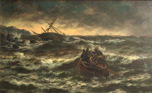 Appraisal: Thomas Rose Miles British active - Daybreak after the storm