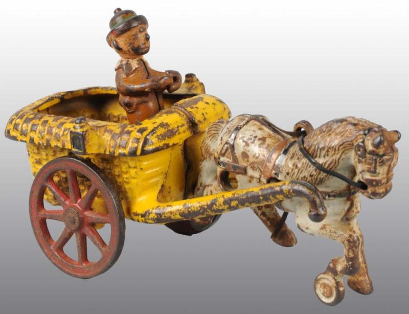 Appraisal: Cast Iron Arcade Chester Gump Horse-Drawn Toy Description Appears to