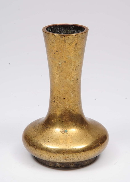 Appraisal: A Chinese bronze vase th th Centuryof plain tapering form