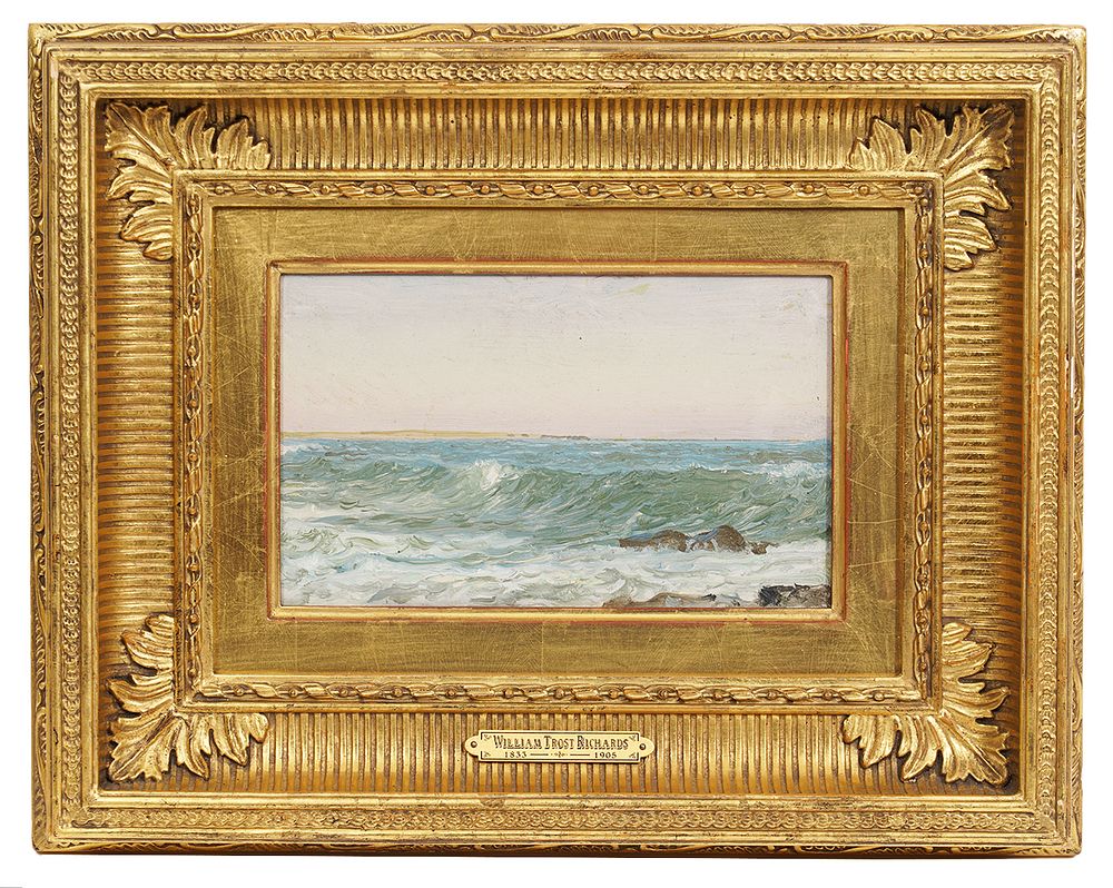 Appraisal: William Trost Richards 'Sachuest Point' O B William Trost Richards