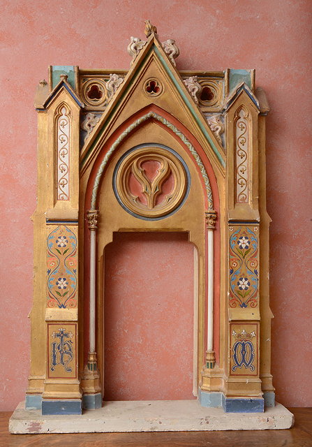 Appraisal: A PLASTER MODEL of a Gothic revival Church door surround