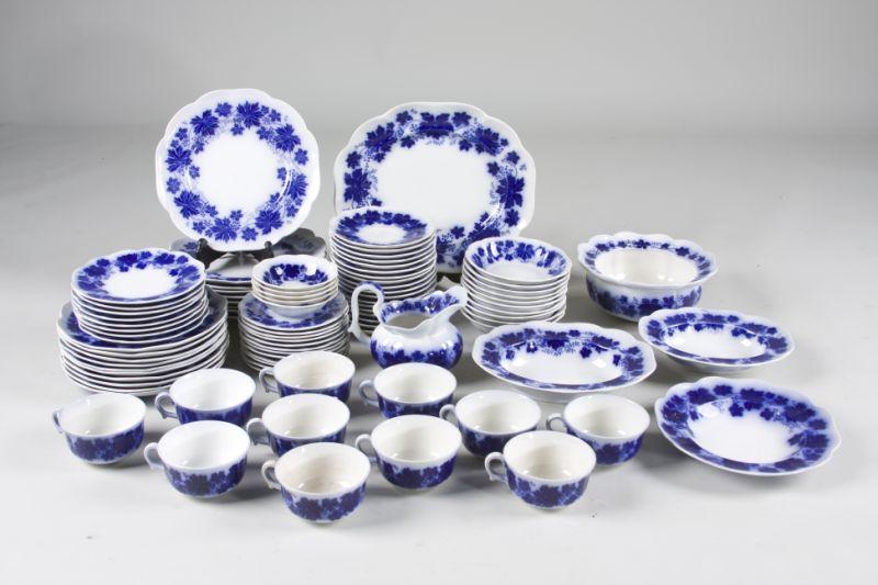 Appraisal: Gefle Flow Blue China Service Vinranka Pattern pieces including large