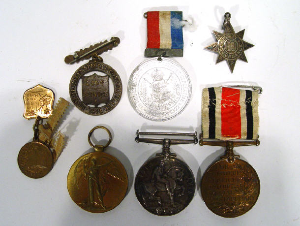 Appraisal: World War I Military medal group comprising - War medal