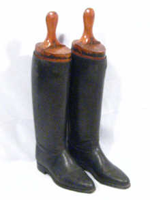 Appraisal: Military Interest A pair of riding boots believed to be