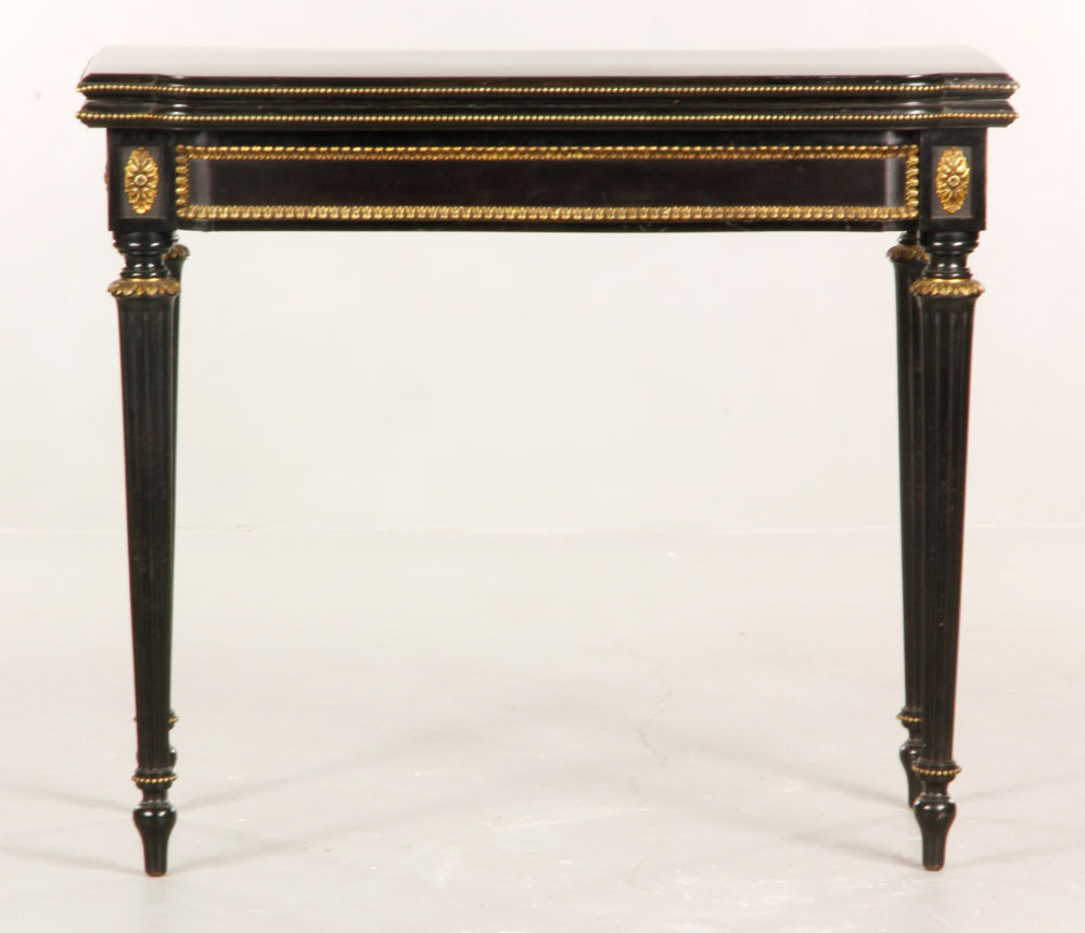 Appraisal: - Napoleon III Game Table Napoleon III game table with