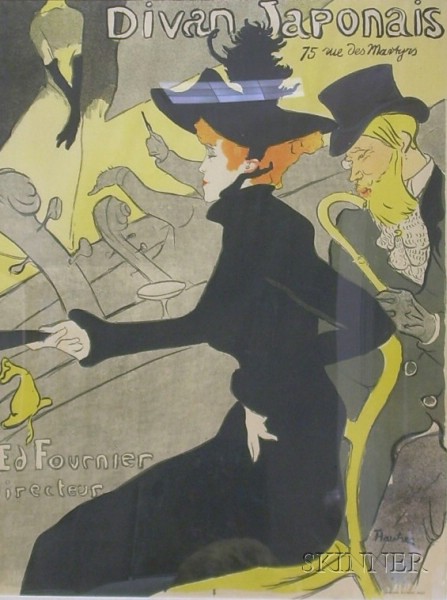 Appraisal: After Henri de Toulouse-Lautrec French - Divan Japonais - a