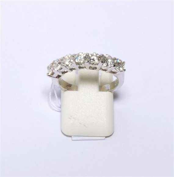 Appraisal: BRILLIANT-CUT DIAMOND RING White gold Classic Rivi re model the