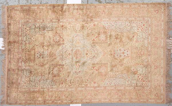 Appraisal: A Hereke rug Anatolia th century size approximately ft in