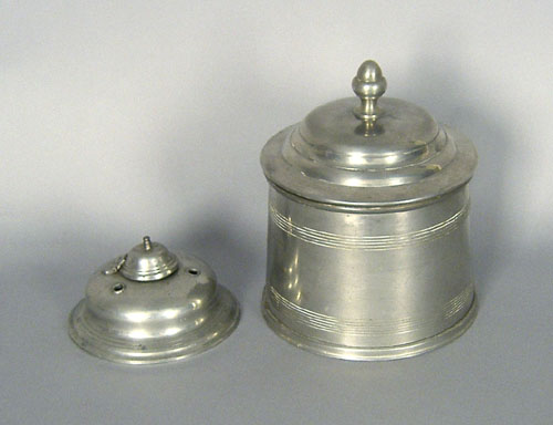 Appraisal: Two Steiff pewter reproductions for Colonia Williamsburg h and h