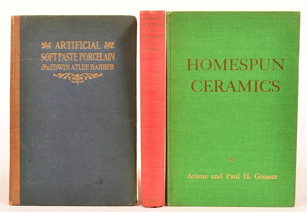 Appraisal: vols Books on Porcelain Ceramics Pottery Barber Artificial Soft Paste