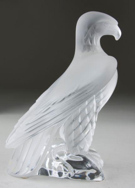 Appraisal: Lalique Eagle Figure th c proud eagle standing upright inscribed