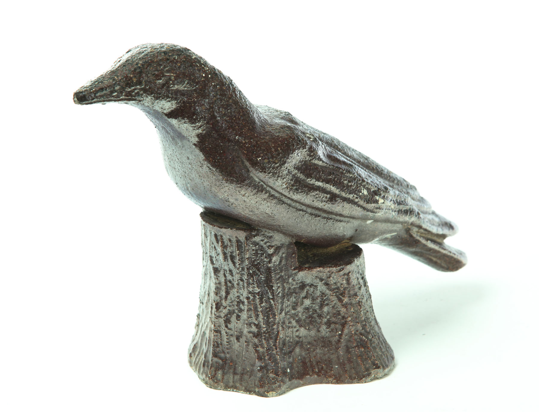 Appraisal: SEWERTILE CROW Ohio early th century Crow seated on stump