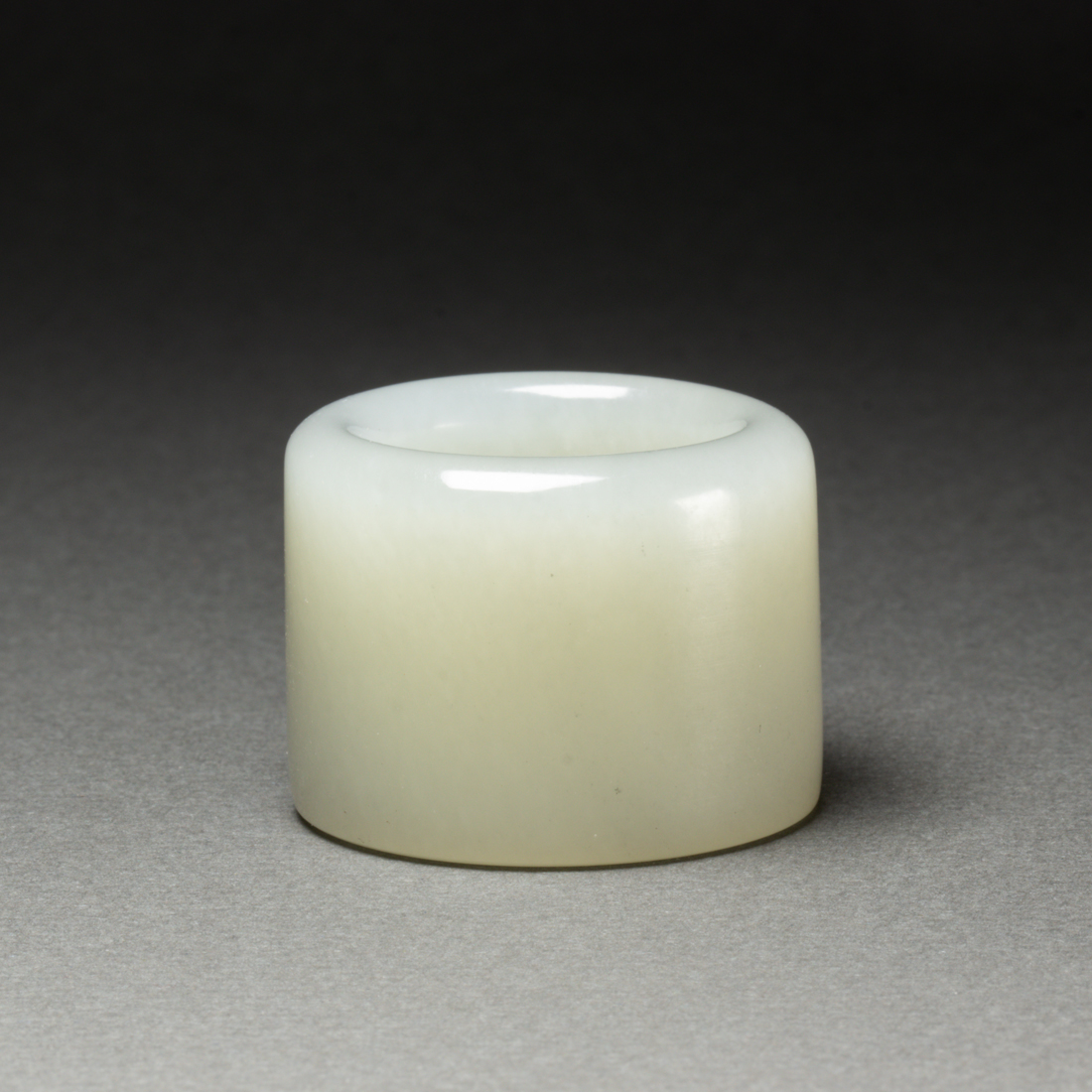 Appraisal: Chinese white jade archer's ring width