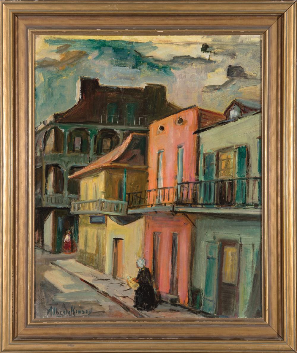 Appraisal: Alberta Kinsey American New Orleans - French Quarter Street with