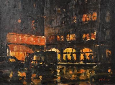 Appraisal: Robert Grant Smith American - Lights of the City Oil