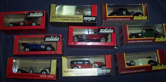 Appraisal: Solido La Collection de l'age d'or nine models boxed