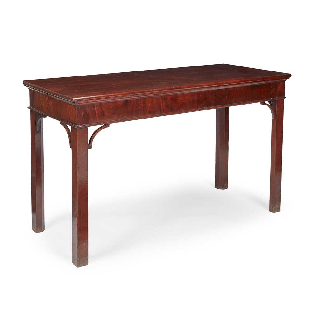 Appraisal: GEORGE III MAHOGANY SERVING TABLE TH CENTURY the rectangular top