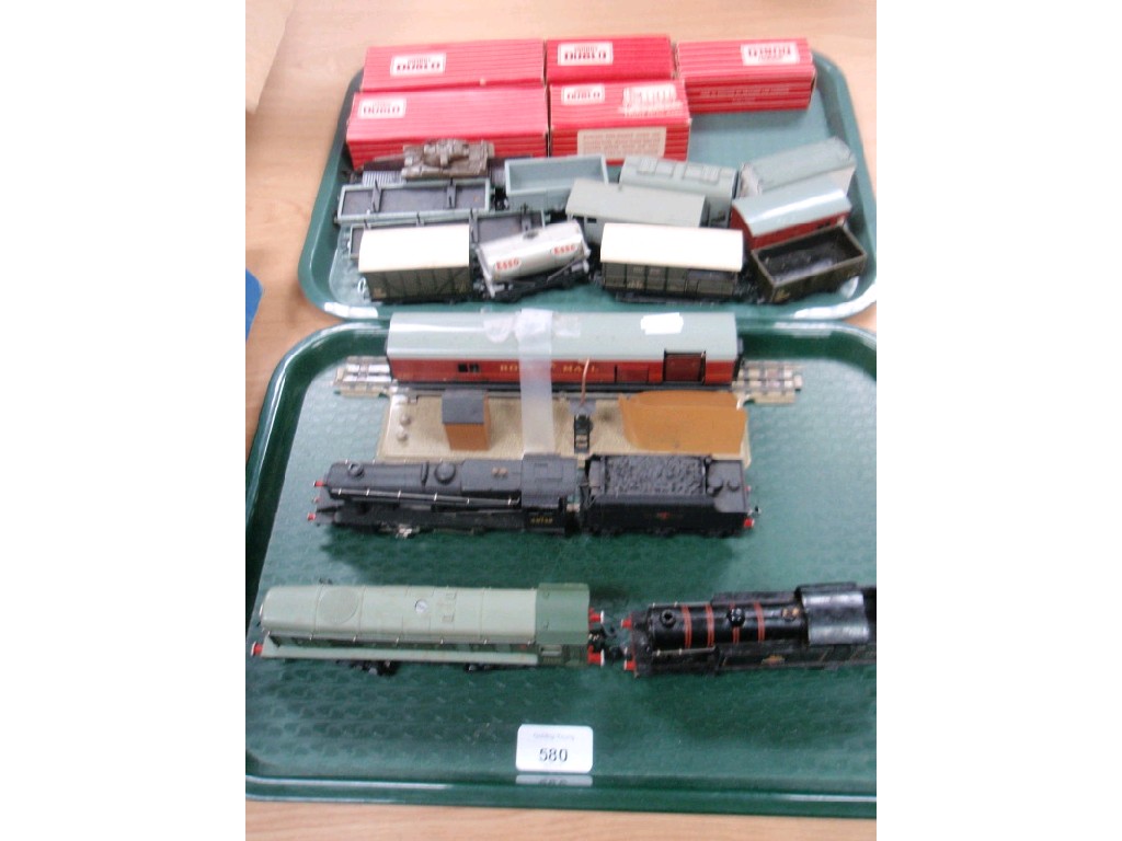 Appraisal: Three locomotives Royal Mail carriage and track and assorted rolling