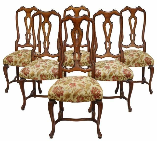 Appraisal: lot of Queen Anne style mahogany side chairs early th