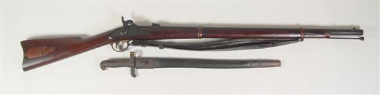 Appraisal: Remington Zouave Percussion Contract Rifle With sabre bayonet Lock is