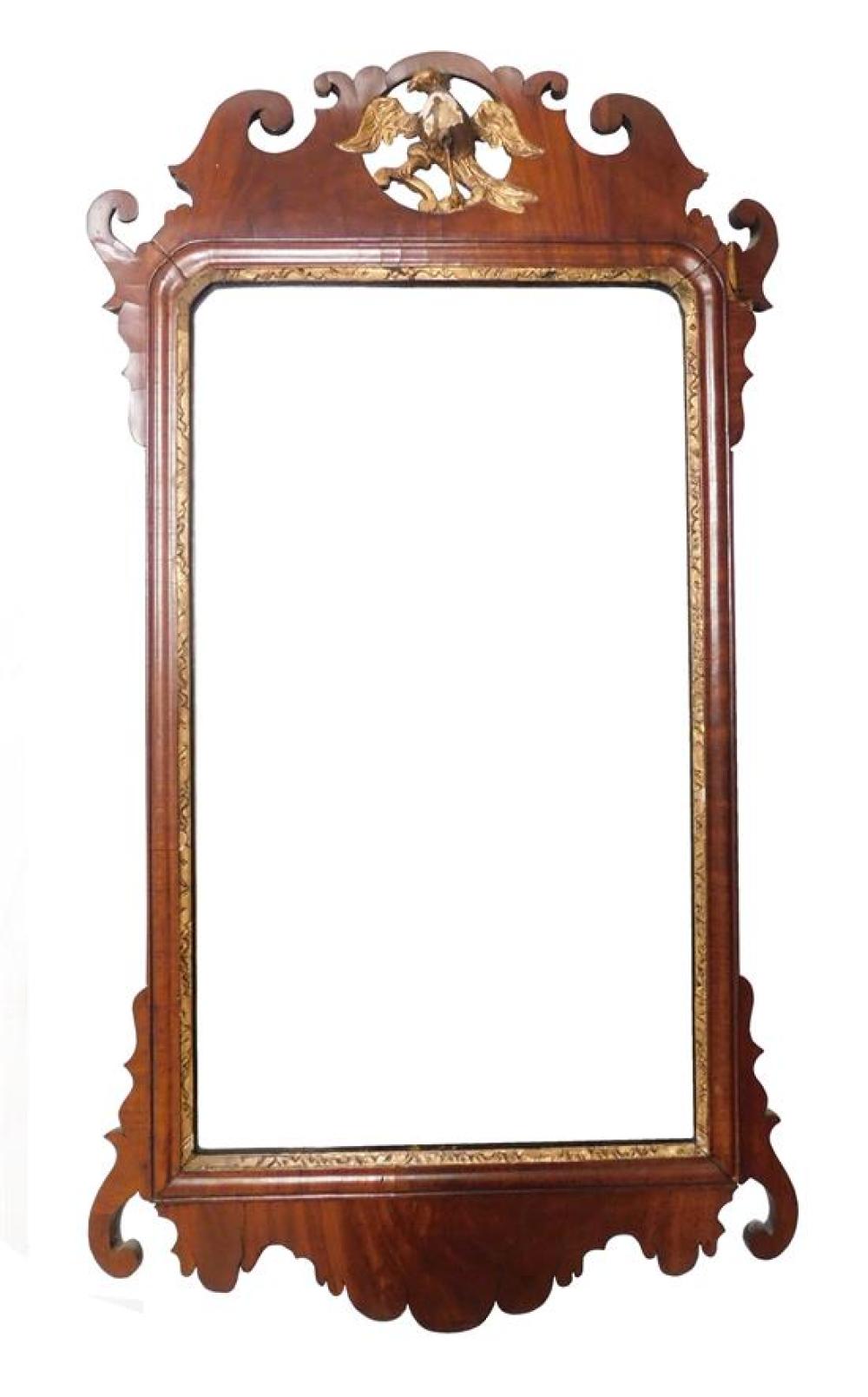 Appraisal: Chippendale wall mirror American late th early th C mahogany