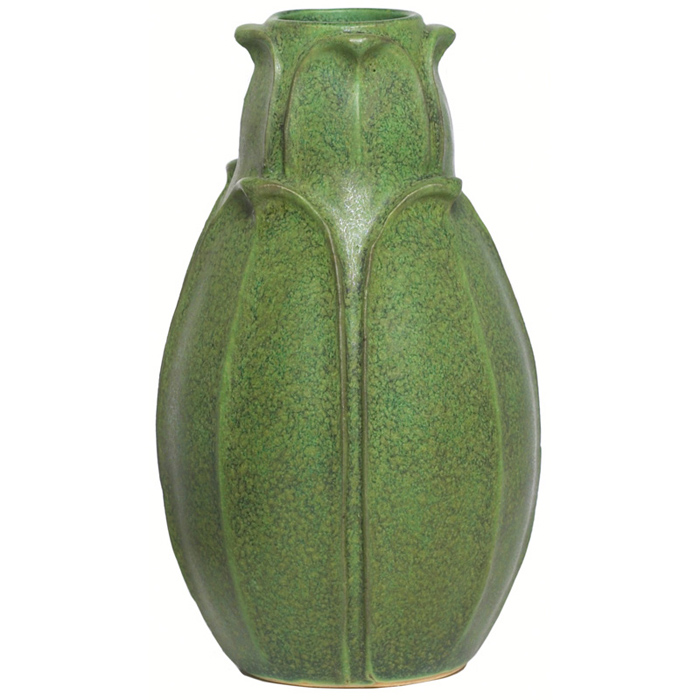 Appraisal: Arts Clay Company vase contemporary double gourd form with sculpted