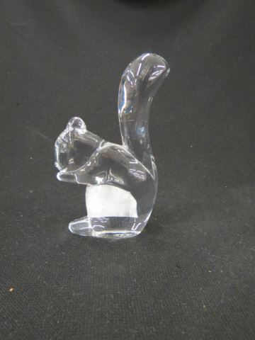 Appraisal: Baccarat Crystal Figurine of a Squirrel signed excellent