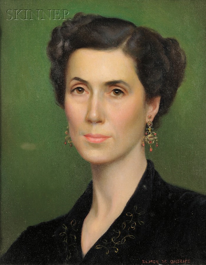 Appraisal: Elmer Wesley Greene American - Portrait of Sara Athrop Thayer