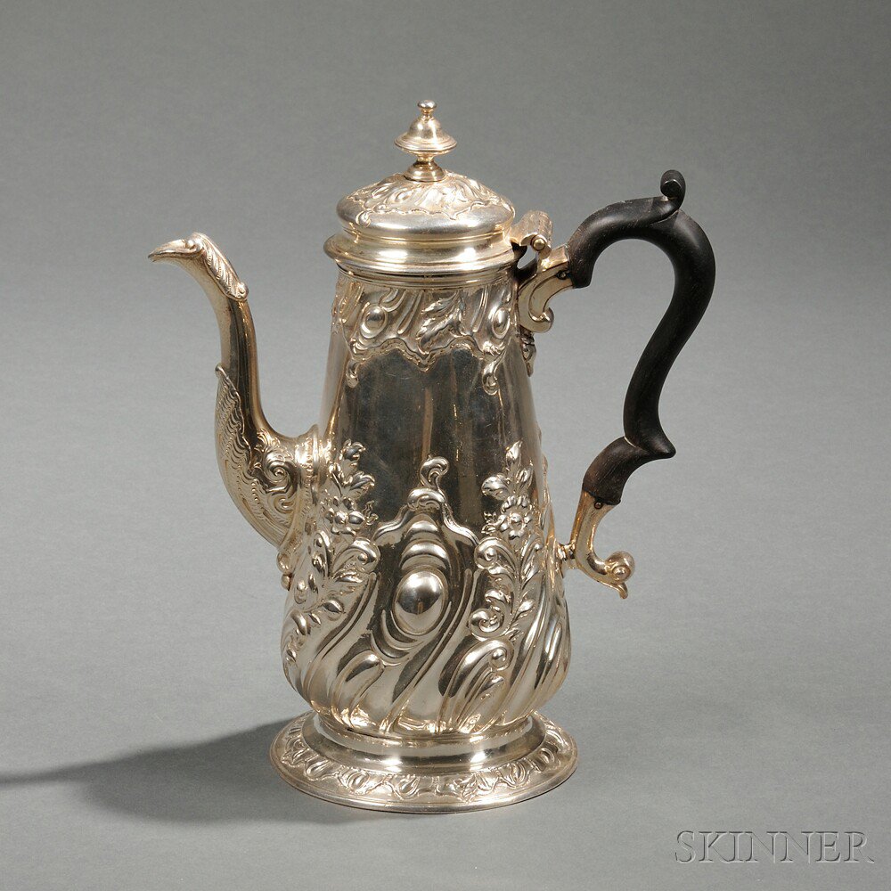 Appraisal: Georgian Sterling Silver Coffeepot bearing marks for London - Francis