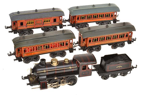 Appraisal: MARKLIN O GAUGE ELECTRIC PASSENGER TRAIN SET including - -