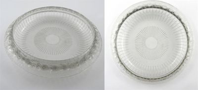 Appraisal: A Lalique clear and frosted glass bowl the rim moulded