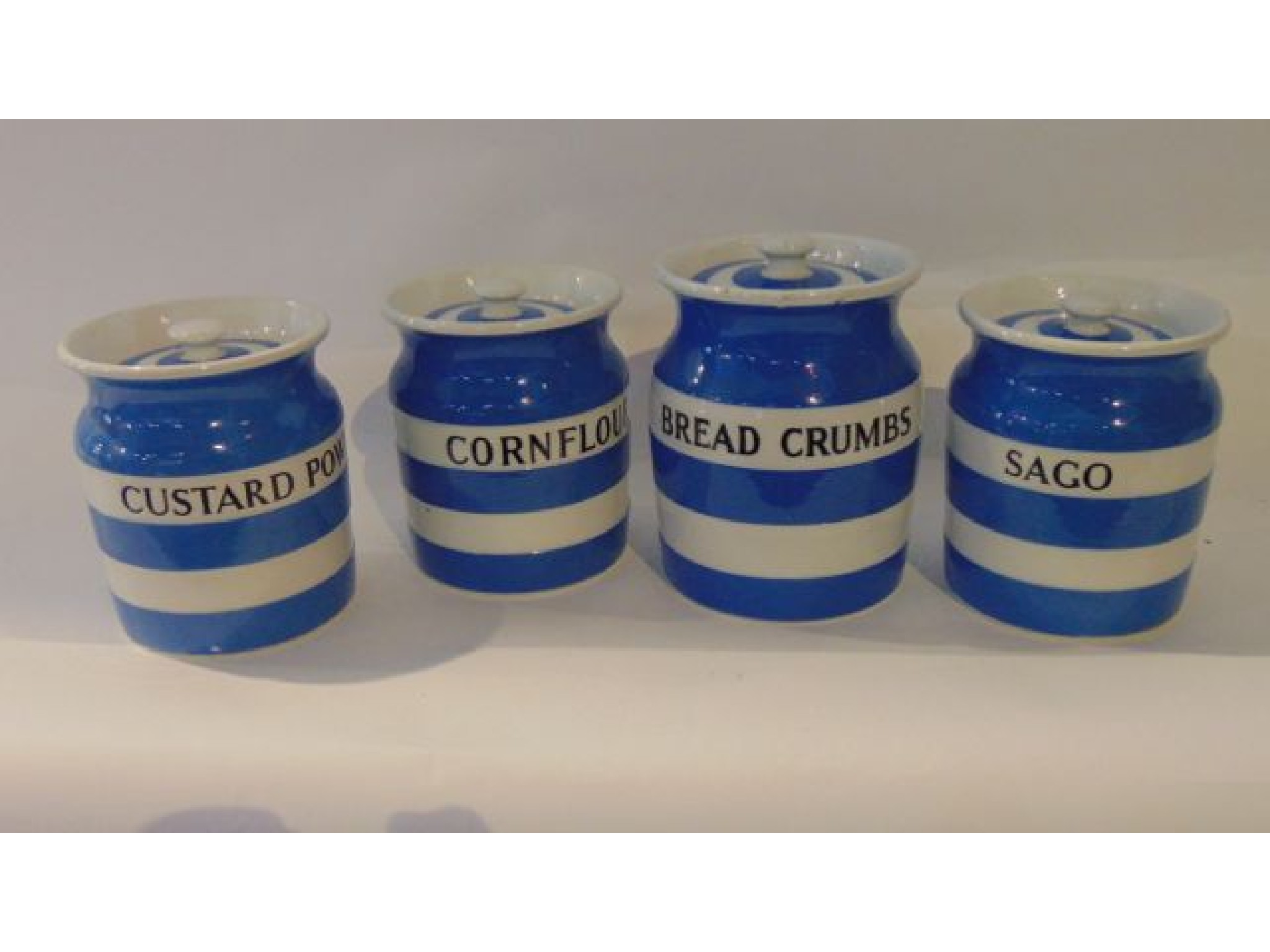 Appraisal: A collection of four T G Green Cornish blue and