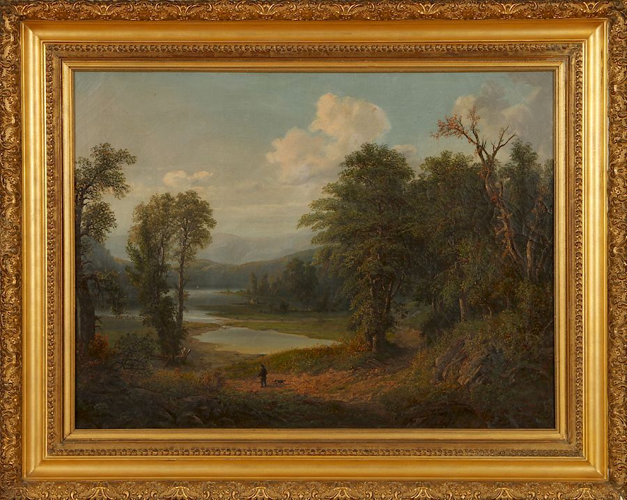 Appraisal: HENRY BOESE HUDSON RIVER OIL ON CANVAS SIGNED Henry Boese