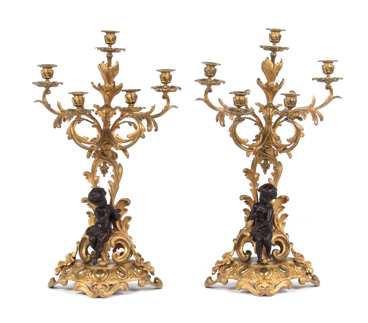 Appraisal: Pair of Louis XVI style bras de lumiere th century