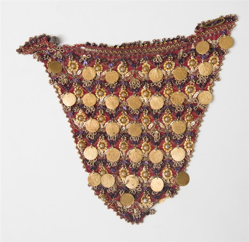 Appraisal: BEADED FABRIC POSSIBLY BELLY DANCING GARB x in Property of