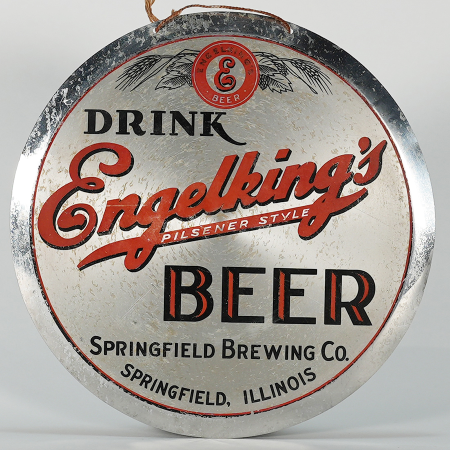 Appraisal: Engelking Beer Springfield Brewing LEYSE Sign RAREReference n aBrewery Springfield