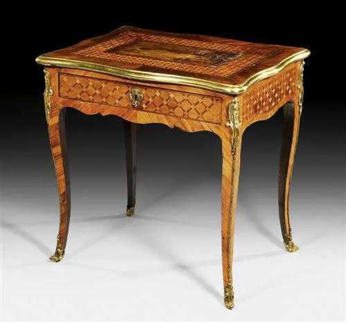 Appraisal: SMALL WRITING DESK Louis XV in the style of R