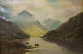 Appraisal: Nineteenth Century European School Llyn Cwellyn North Wales oil on