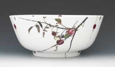 Appraisal: A Royal Doulton Bowl with Cherry Design by Andrew Wyeth