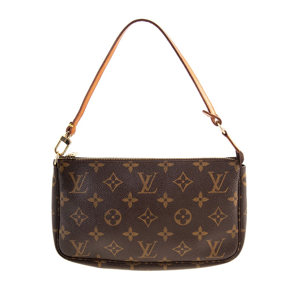 Appraisal: A Louis Vuitton Monogram Pochette Accessoires A brown and tan