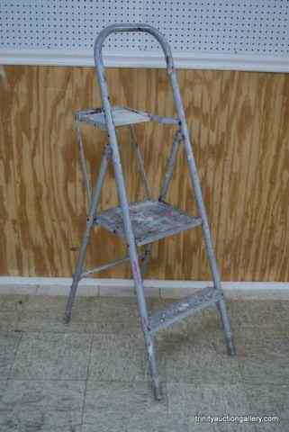 Appraisal: Werner ' Aluminum Step Ladder Mod Used by retired painter